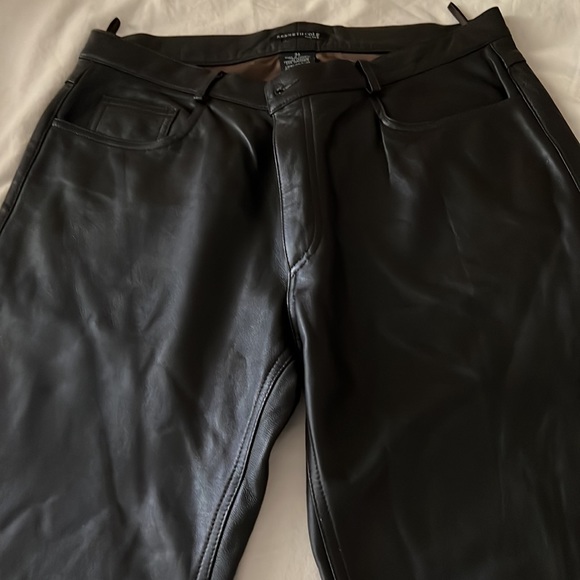 Kenneth Cole Genuine Leather Pants - Picture 3 of 8